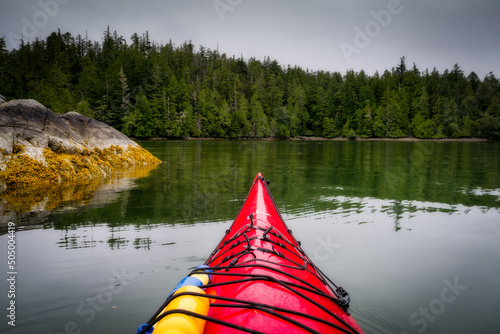 Kayaking in the Broken Group Islands, Pacific Rim National Park, Vancouver Island, British Columbia, Canada