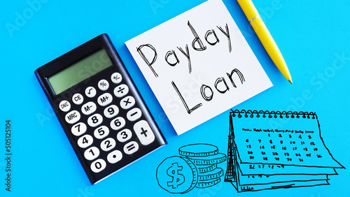 Payday loan is shown using the text