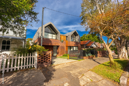 Suburban Duplex residential house in Sydney NSW Australia