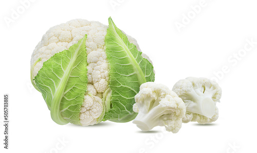 cauliflower isolated on a white background