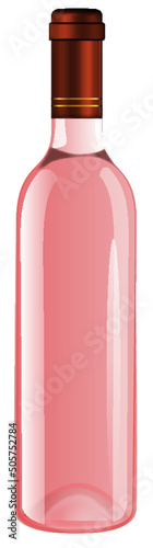 wino butelka kieliszek rose red white alkohol 