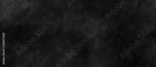 Black and dark gray watercolor texture, background, Gray smoke on black color abstract watercolor background, Vector Illustration 