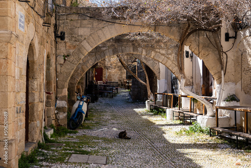 Path Of Gods in Rhodes Greece .A tourist attraction