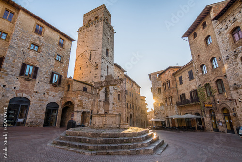 san gimignano is the most famous medieval town in tuscany, Italy