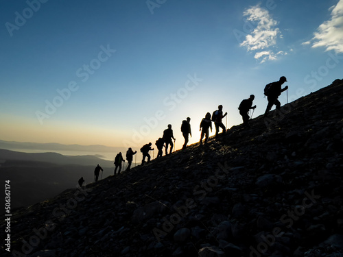 mountaineering activities of disciplined, adaptable and professional mountaineers