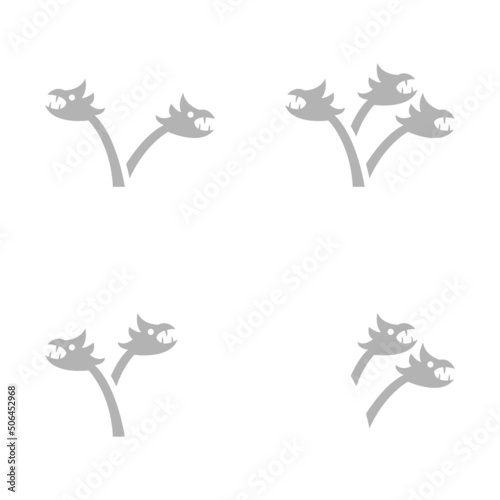 Hydra icon on a white background, vector illustration