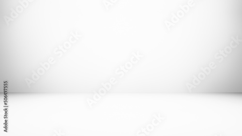 Empty white studio background. Design for displaying product.