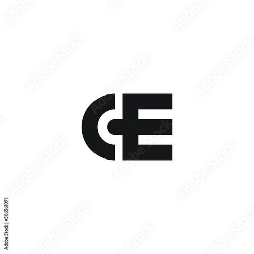 CE or ec logo design vector templates 