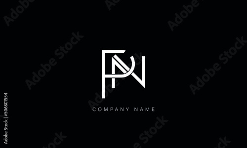 NP, PN, Abstract Letters Logo Monogram