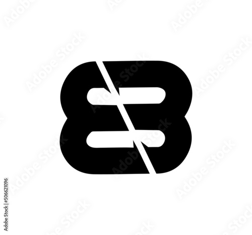 bb letter vector, BB Letter Logo Design bold letter