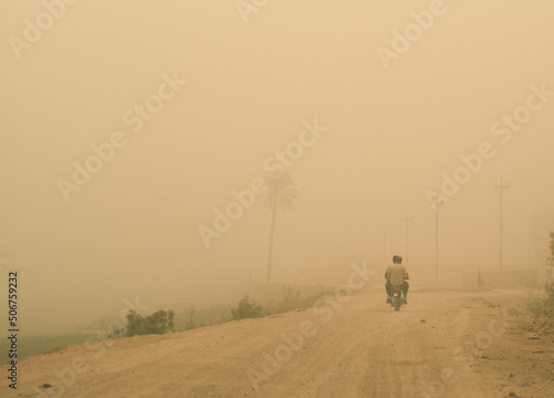 photo of sandstorm in Iraq