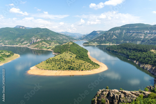 Arda River meander and Kardzhali Reservoir, Bulgaria