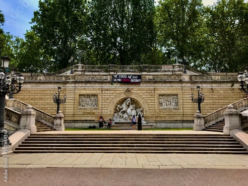 Scalinata del Pincio in Bologna (Parco della Montagnola; Italien)