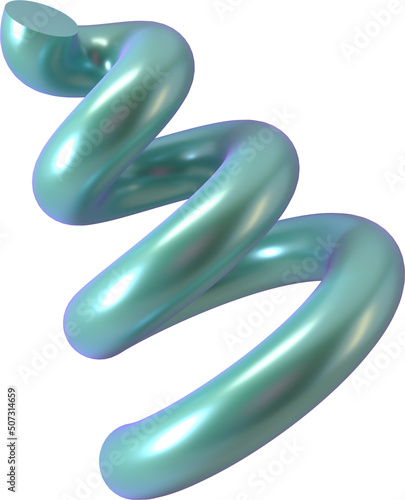 Abstract 3d Isolated Shape Object