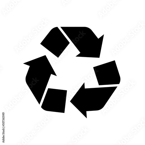 Recykling ikona, opakowanie zwrotne symbol