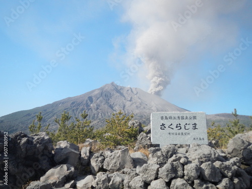 日本の活火山 鹿児島県 桜島の噴火