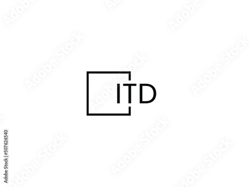 ITD letter initial logo design vector illustration