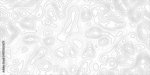 Abstract design with black and white abstract background. The concept of a conditional geography scheme and the terrain path. Wide size. Map on land vector terrain Illustration . paper texture design