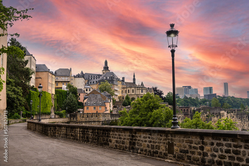 Panorama of Luxembourg city