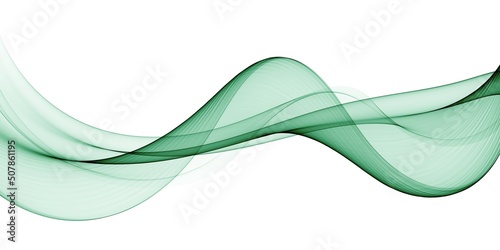 Wave swirl swoosh, teal color flow. Sea water wave, undulate air wind curve. Smooth dynamic twisted lines, abstract background, modern web banner design