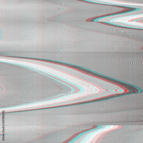 Digital Scan Lines feedback Warp Digital Glitch Background