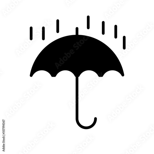 Parasol, deszcz - ikona