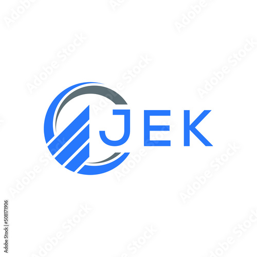 JEK letter logo design on white background. JEK creative initials letter logo concept. JEK letter design.