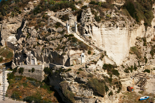 The Church Santa Maria dell Isola in Tropea in Calabria, Italy, Europe