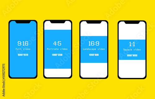 Social media video aspect ratios