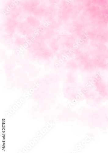 Watercolor texture and creative gradients of liquid pink paint. delicate color in the corner