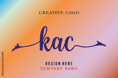 KAC lettering logo is simple, easy to understand and authoritative