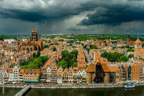 panorama of the gdansk old town