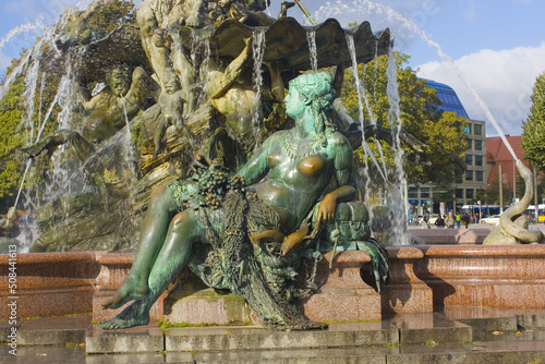 Neptune fountain in Berlin, Germany 
