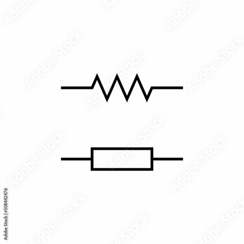 two different symbol of fixed resistor