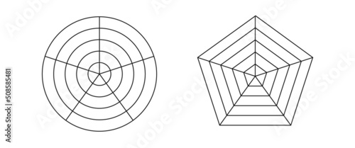 Pentagonal and round grid diagram