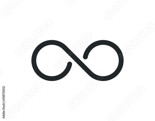 Infinity Icon Vector Logo Design Template