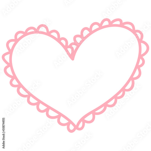 Hand drawn heart icon. Decorative valentine doodle elements. Doodle heart vector illustration.