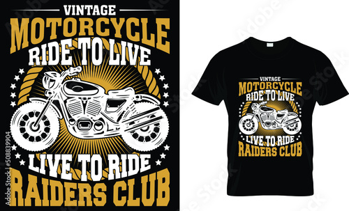 Motorcycle T shirt design...