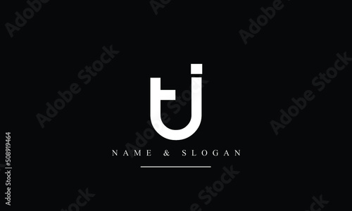 TJ, JT, T, J abstract letters logo monogram