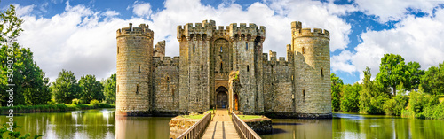 Panorama of Bodiam Castle from North