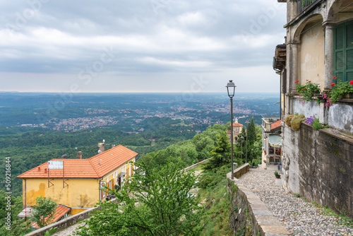 Views from the famous Unesco site in Varese, Italy. Sacro Monte. 05 June 2022