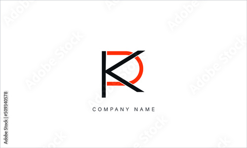 KP, PK Abstract Letters Logo Monogram