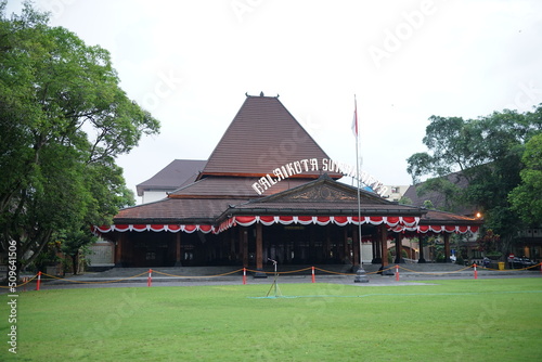 SOLO, INDONESIA - JUNE 9th, 2022 - solo mayors office, city center as a symbol of the town square