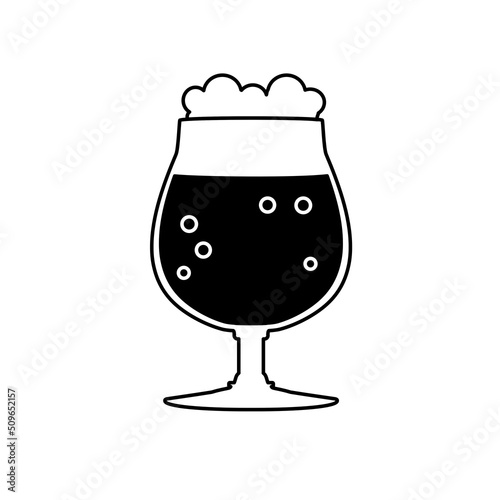 szklanka piwa - ikona wektorowa