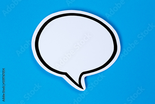 Speech bubble with copyspace copy space communication concept talking