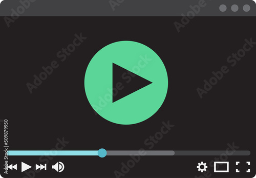 Video Player UI UX Web Design Template