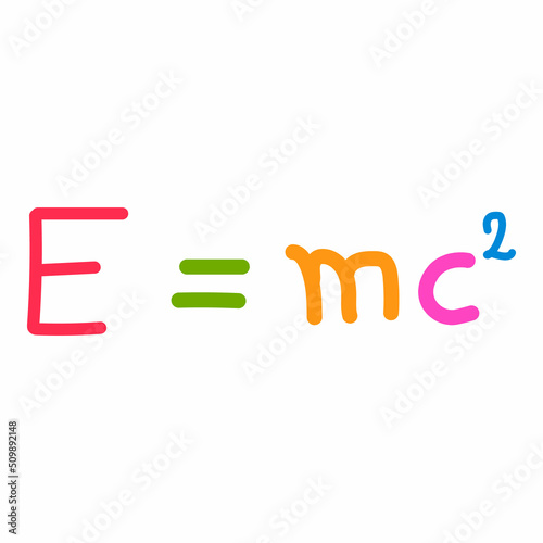 Mass enegry equivalence formula in physics