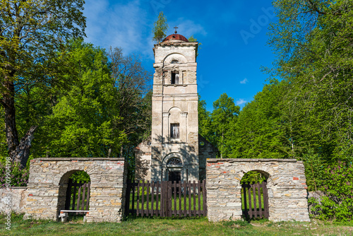 Ruins of Saliena lutheran church, Latvia.