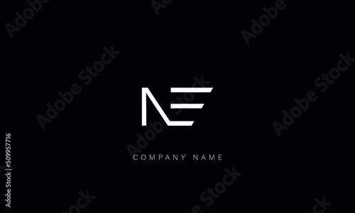 EN, NE Abstract Letters Logo Monogram