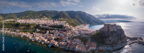 Aerial View of Scilla, Reggio Calabria, Calabria, Italy